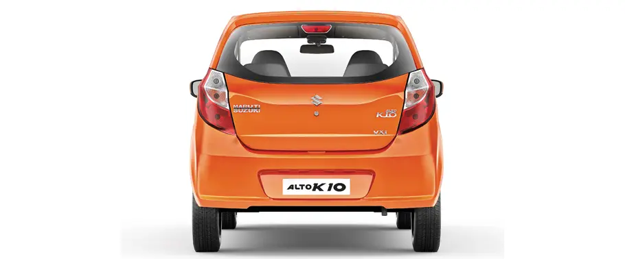 Maruti Suzuki Alto K10 VXI (O) Exterior rear view