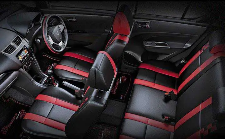 Maruti Suzuki Swift VXI Glory Limited Edition Interior front and rear seats