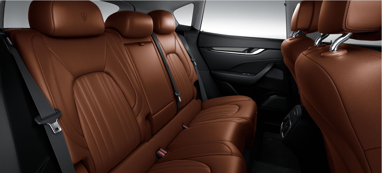 Maserati Levante interior rear seat view