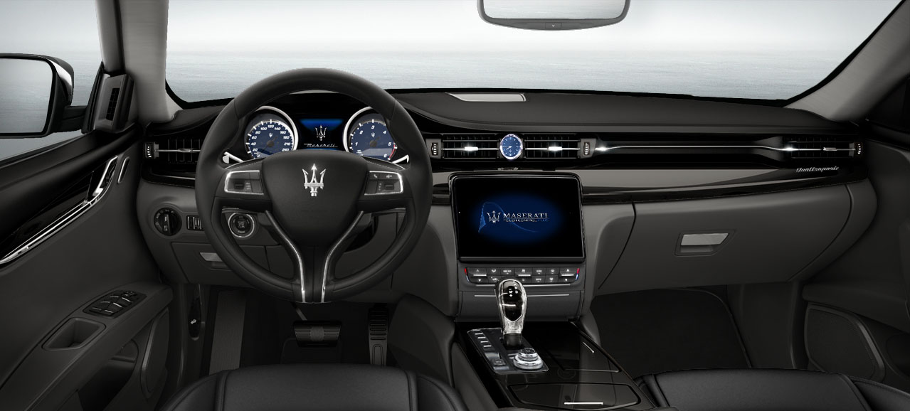 Maserati Quattroporte S interior front Dashboard view
