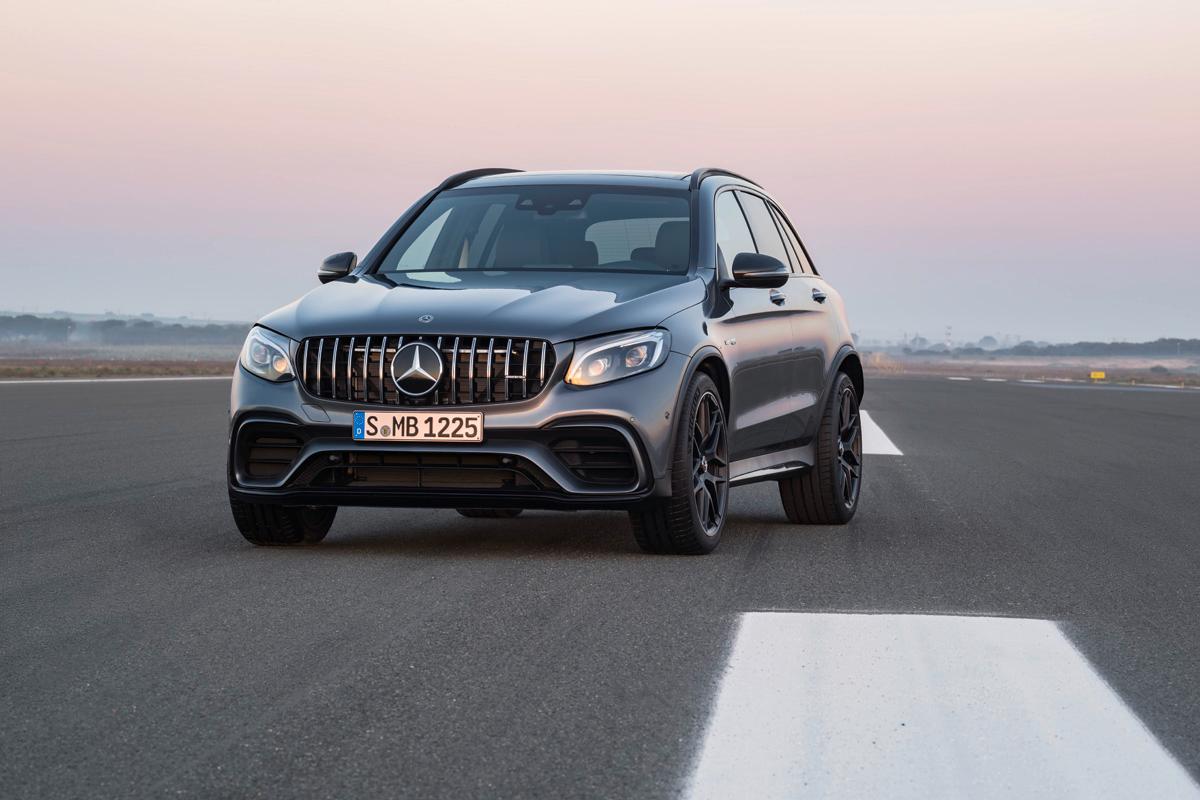 Mercedes Benz AMG GLC63 front cross view