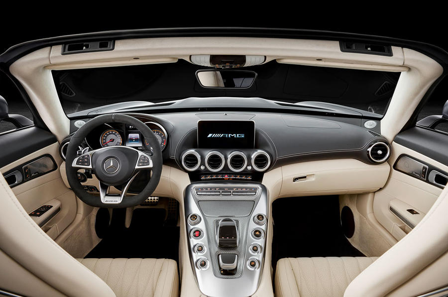 Mercedes Benz AMG GT C Roadster interior front Dashboard view