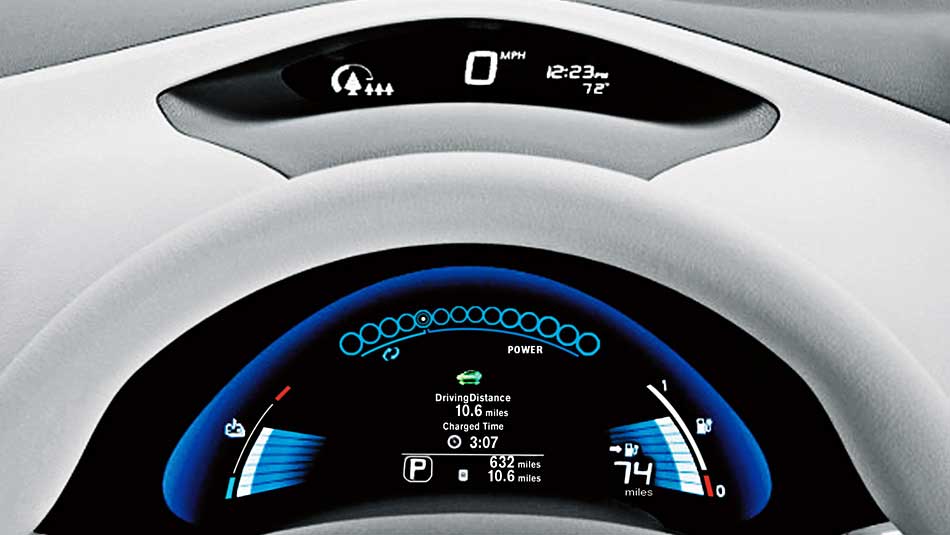 2015 Nissan Leaf SV Speedometer