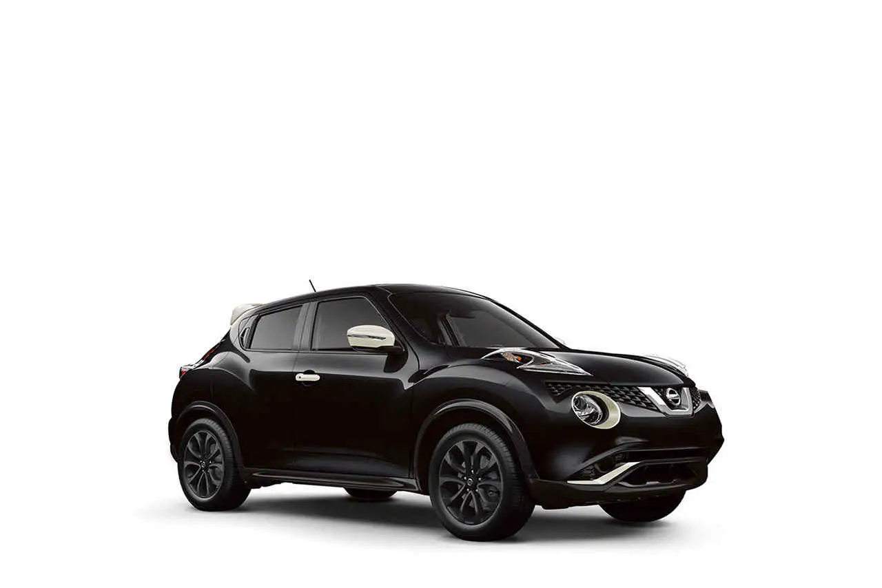 Nissan Juke Black Pearl Edition front cross view