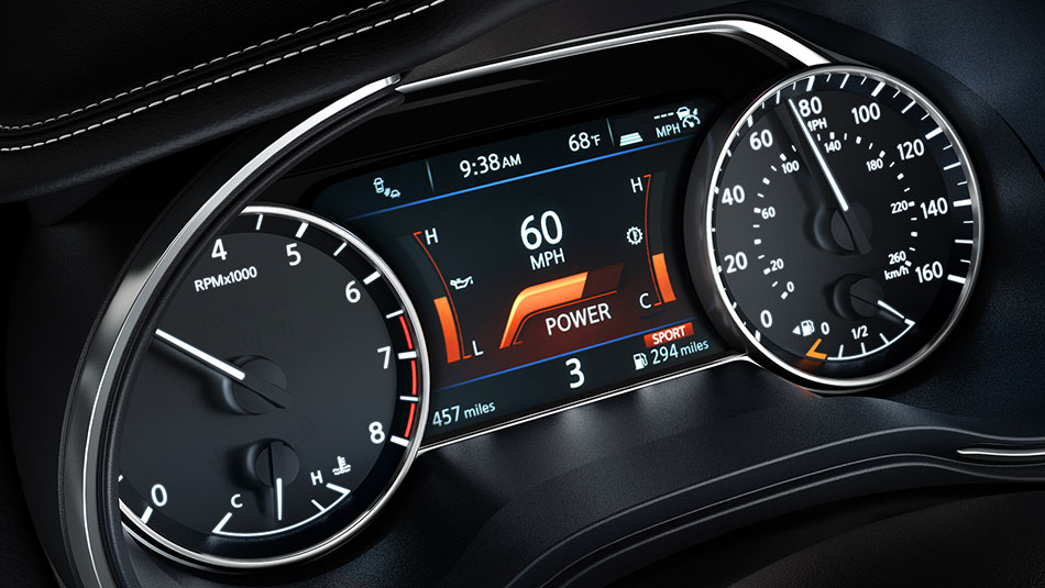 Nissan Maxima SV 2016 interior speedometer view