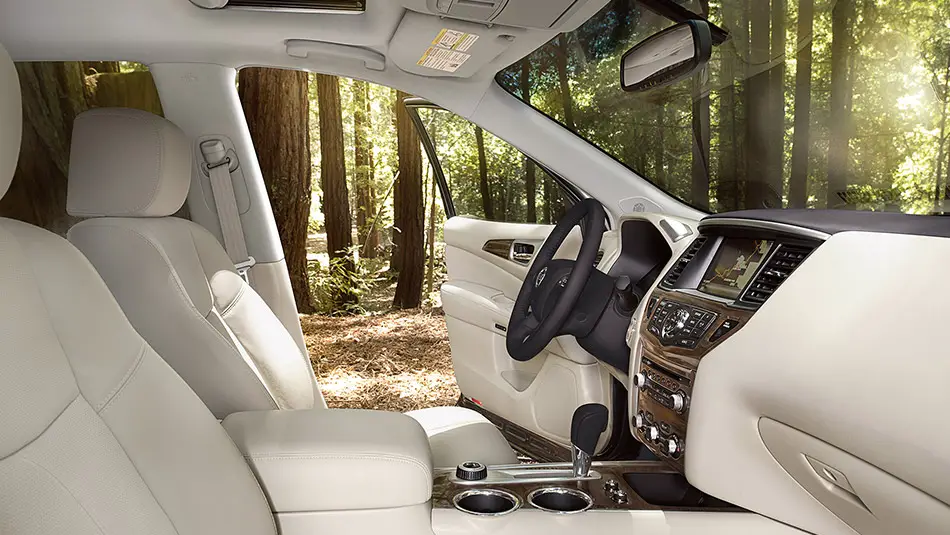 Nissan Pathfinder S 2016 interior front side view