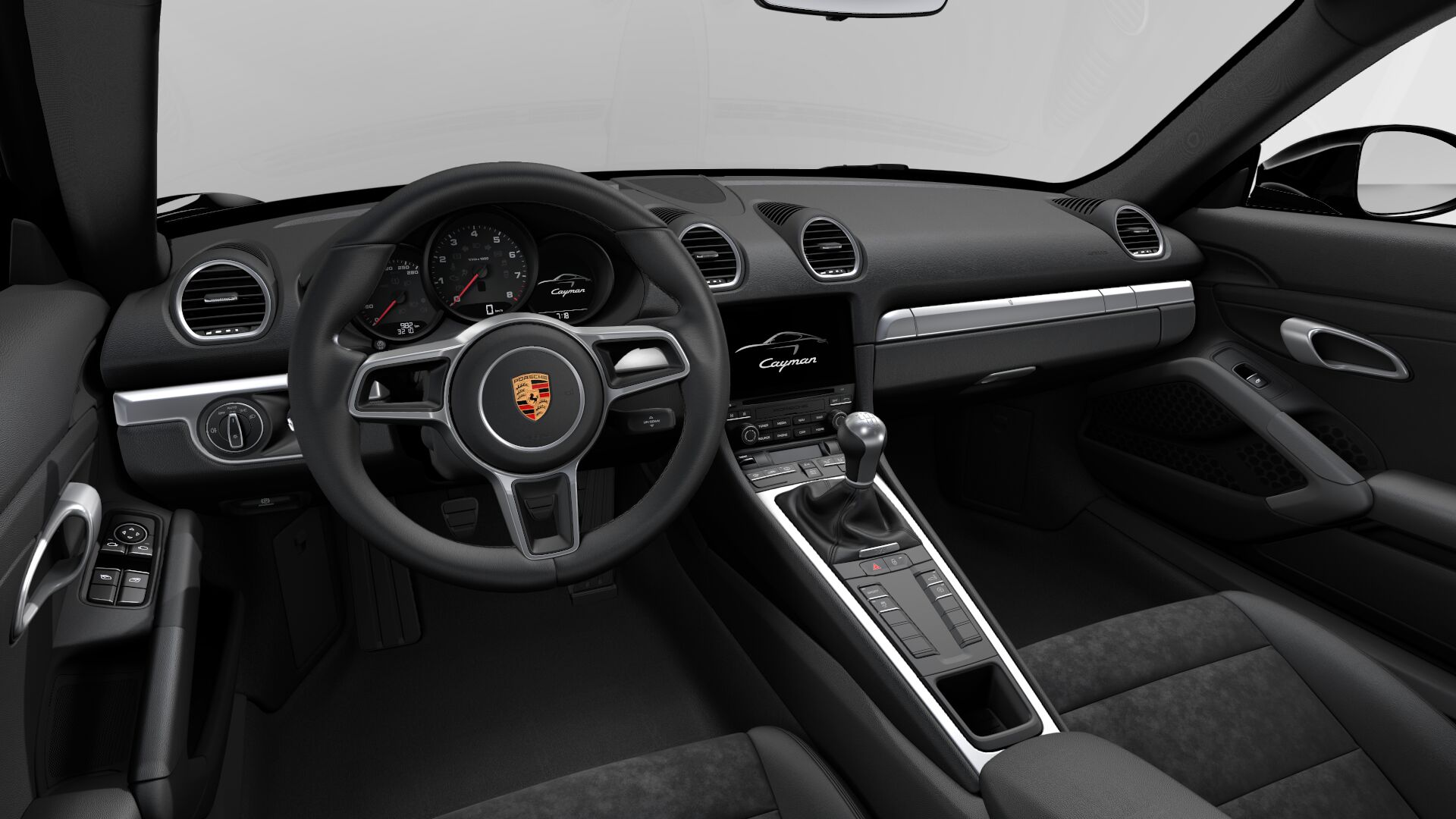 Porsche 718 Cayman S interior view