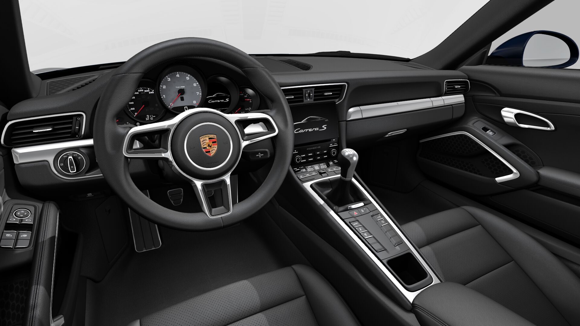 Porsche 911 Carrera 4S interior front view