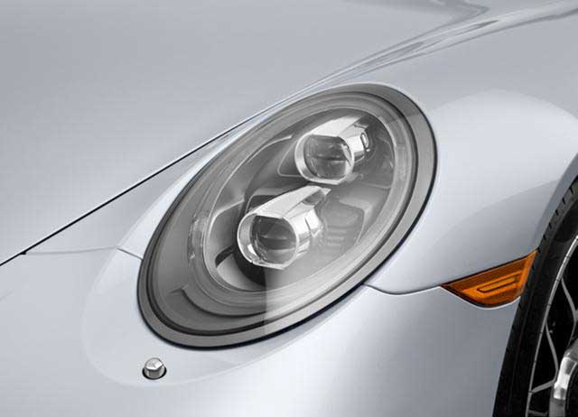 Porsche 911 Turbo S Cabriolet Front Headlight