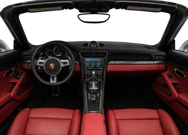 Porsche 911 Turbo S Cabriolet Front Interior View