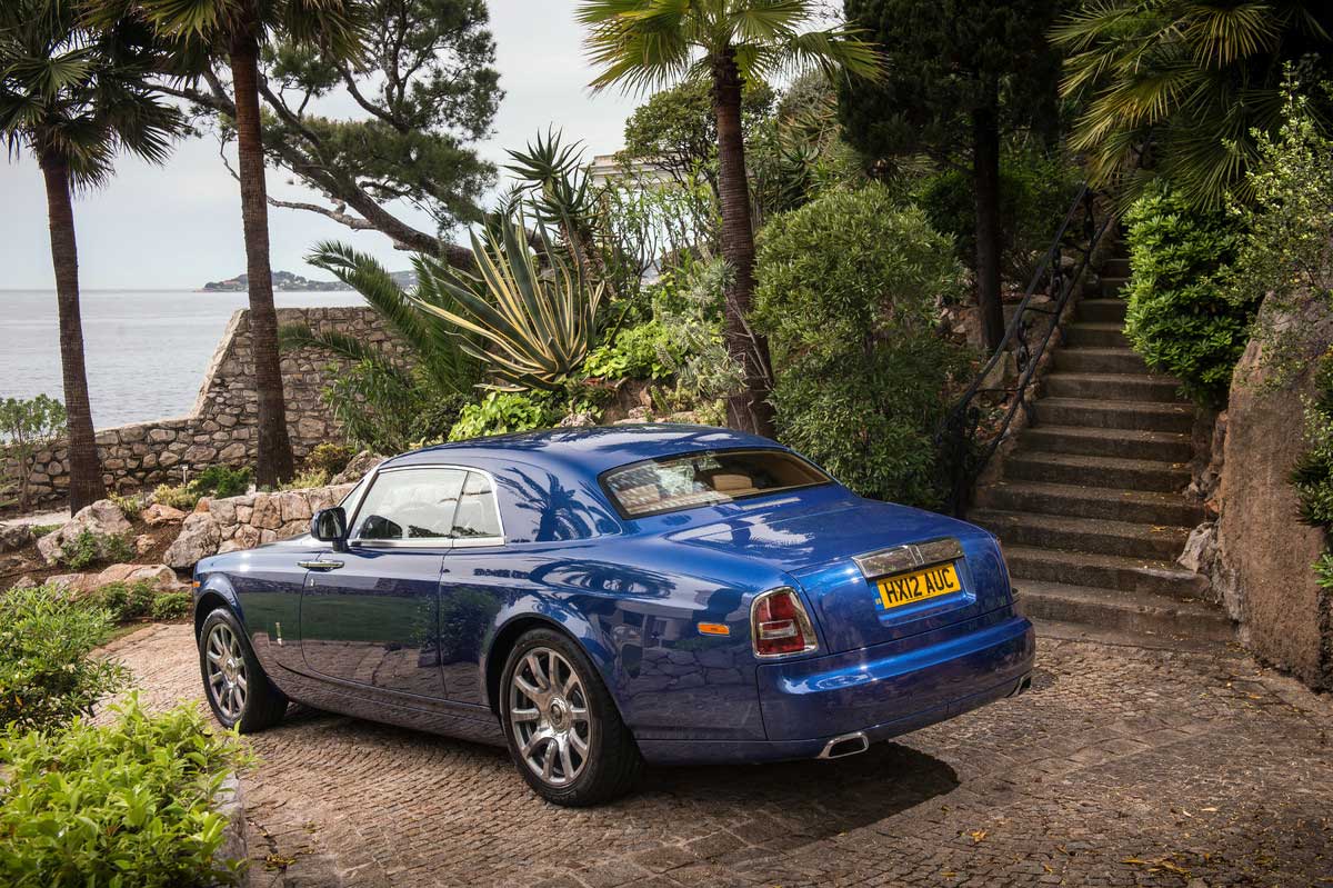 2014 Rolls Royce Phantom Coupe Exterior rear cross view