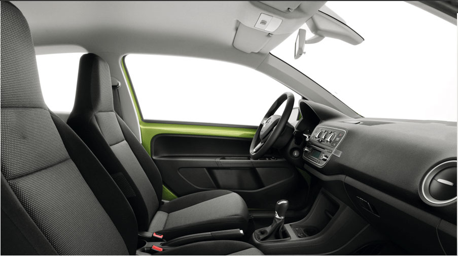  Skoda Citigo 3 Door S interior front Seat view