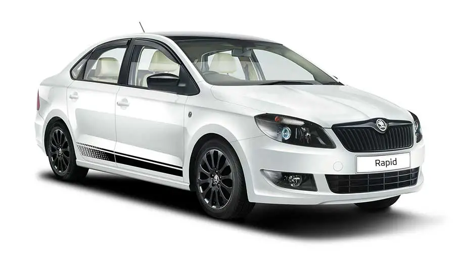 Skoda Rapid 1.5 TDI Ambition Plus AT Exterior Front Side View