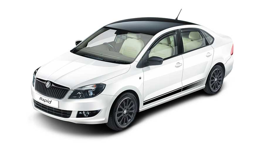Skoda Rapid 1.6 MPI Ambition Plus Exterior Top Front View