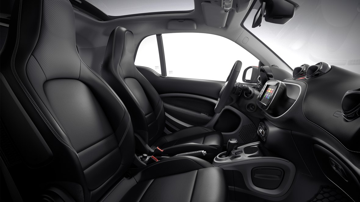 Smart BRABUS Fortwo interior seat view
