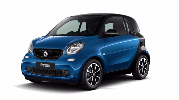 Smart Fortwo Passion Coupe front cross view
