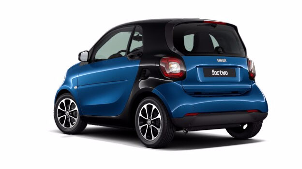 Smart Fortwo Passion Coupe rear cross view