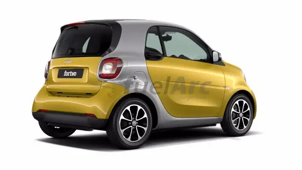 Smart Fortwo Prime Coupe rear cross view