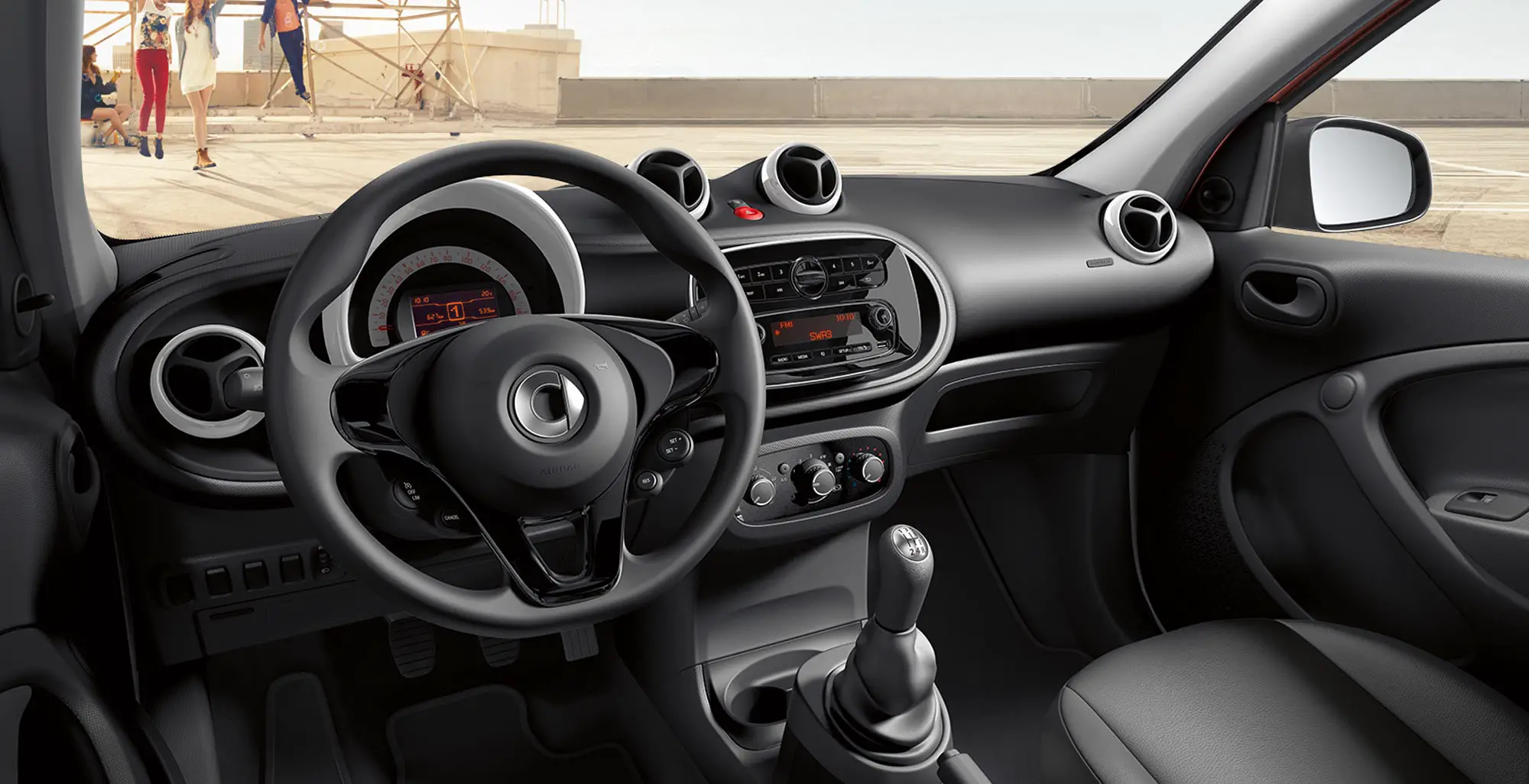 Smart Fortwo Prime Coupe interior front view