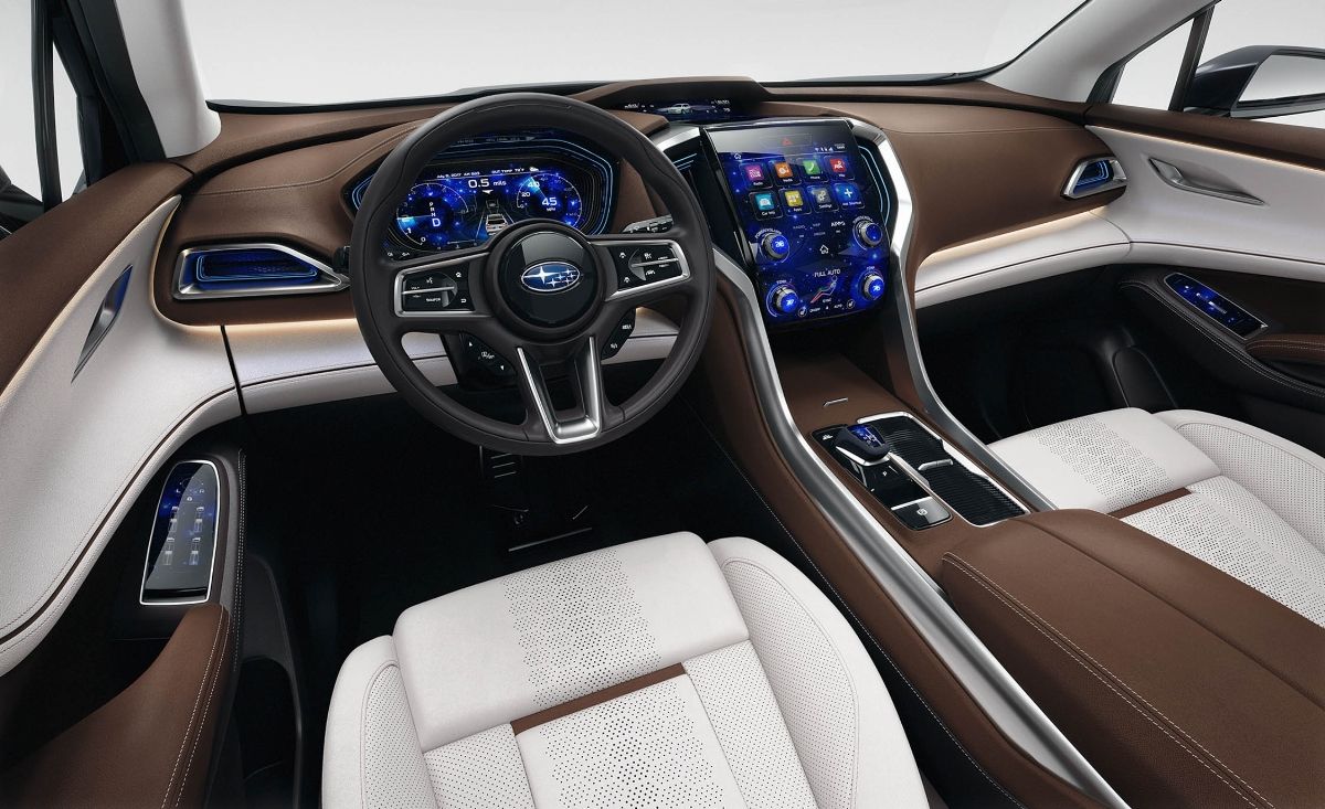 Subaru Ascent 2018 interior front dashboard view