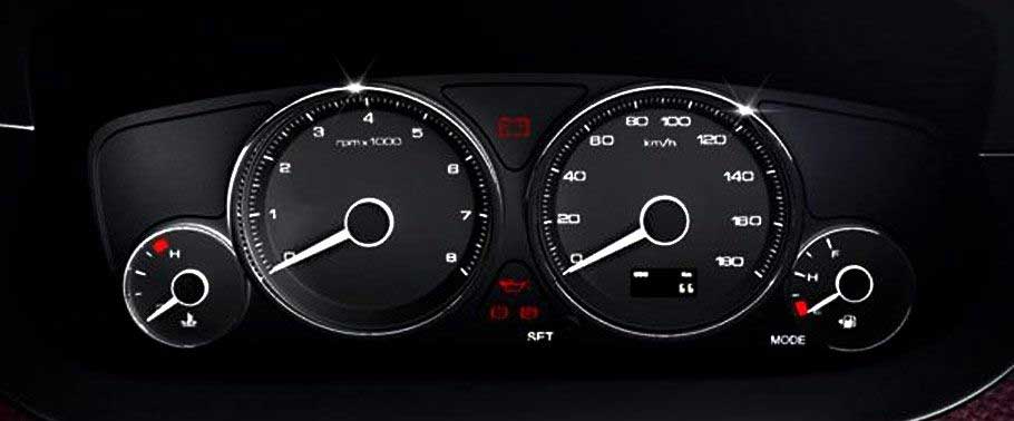 Tata Manza GVX Interior speedometer