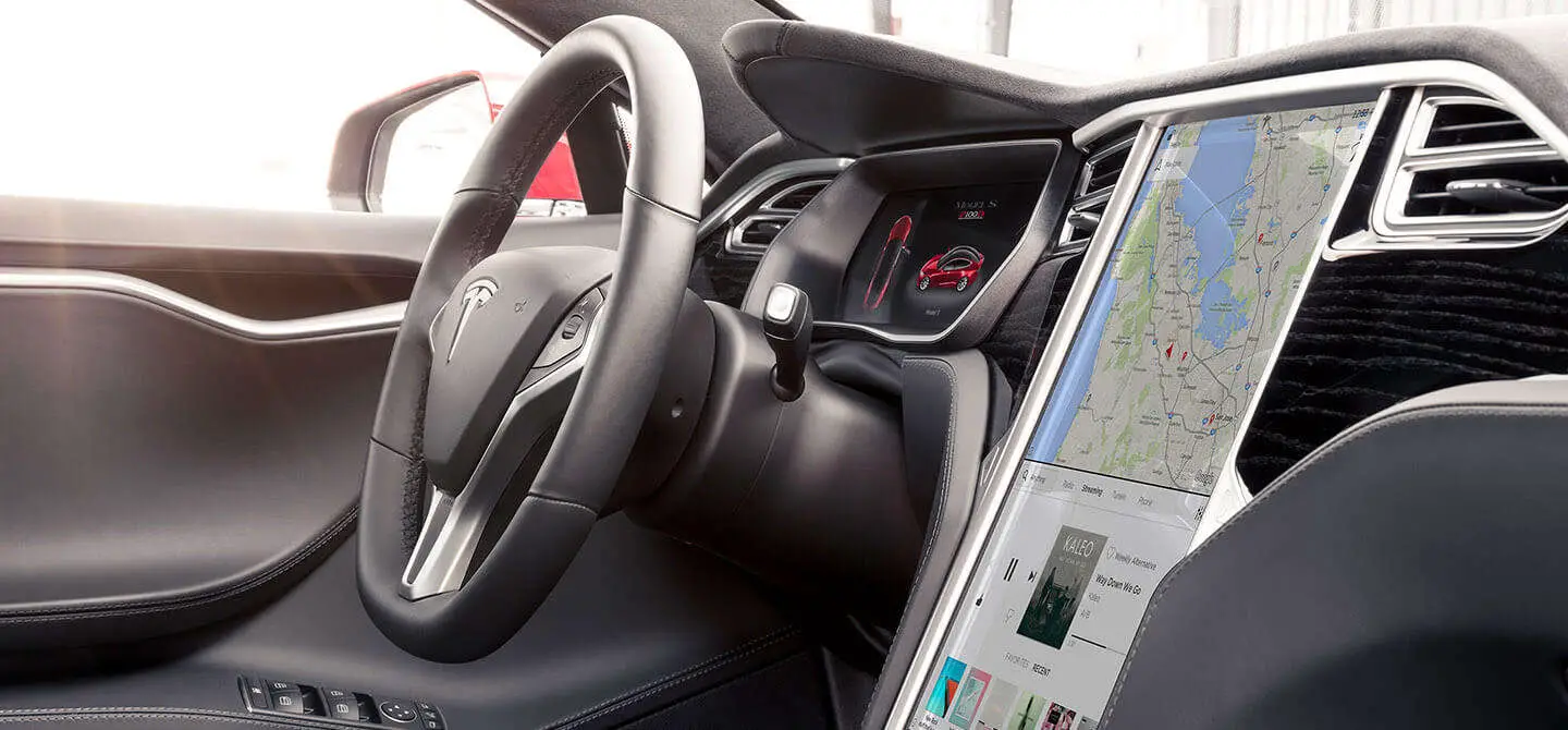 Tesla Modal S interior view