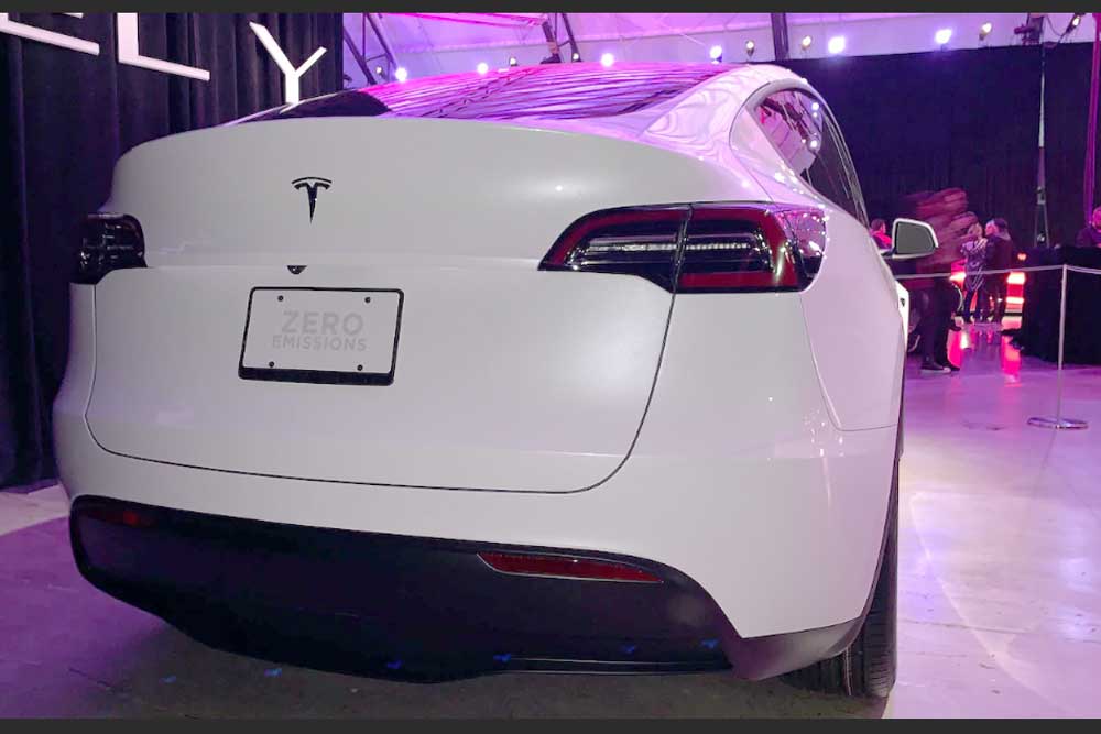 Tesla Model Y Back View