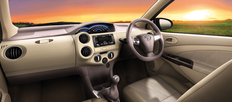 Toyota Etios Liva G Interior Front View