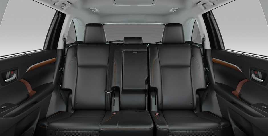 Toyota Kluger AWD GX Interior rear seats