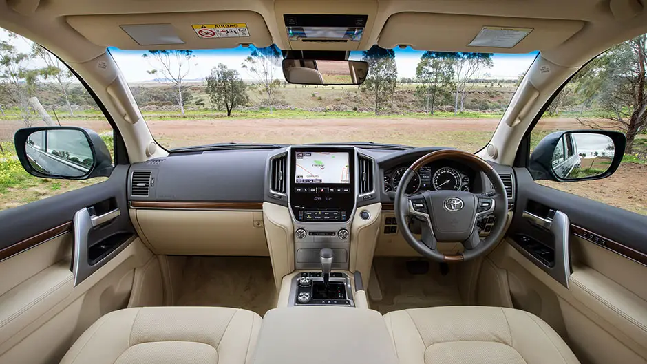 Toyota Land Cruiser 200 GX interior front view