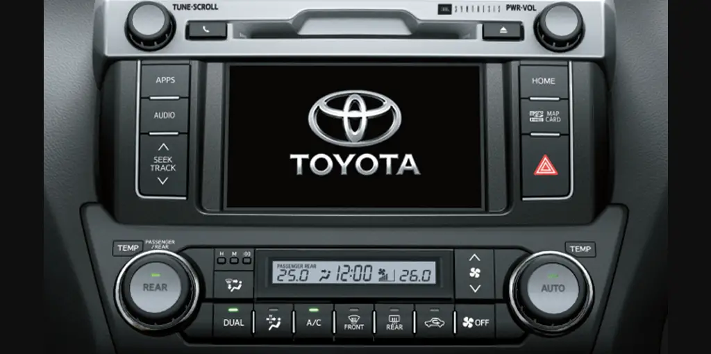 Toyota Prado Kakadu Petrol interior audio system view
