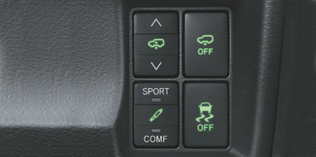Toyota Prado VX ride control view