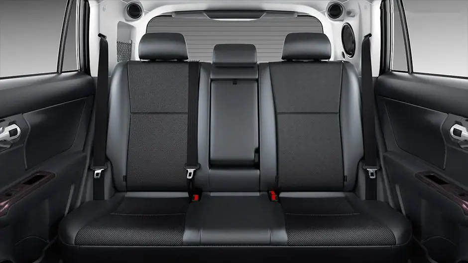 Toyota Rukus Build 1 interior rear seat view