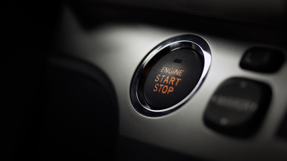 Toyota Rukus Build 1 start and stop button view