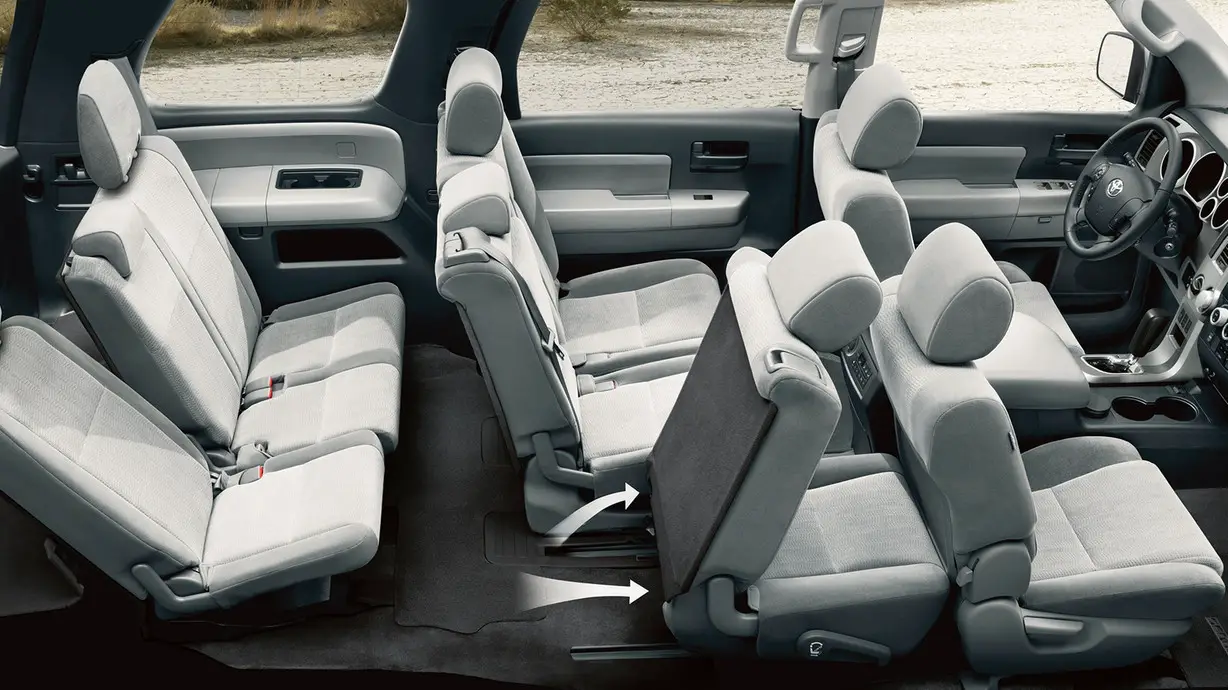 Toyota Sequoia Platinum 2016 interior front cross view
