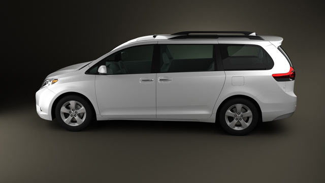 Toyota Sienna LE 2016 side view