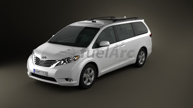 Toyota Sienna SE 2016 front cross view