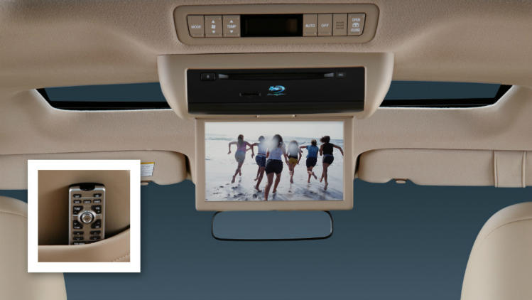 Toyota Tarago Glx interior entertainment tv view