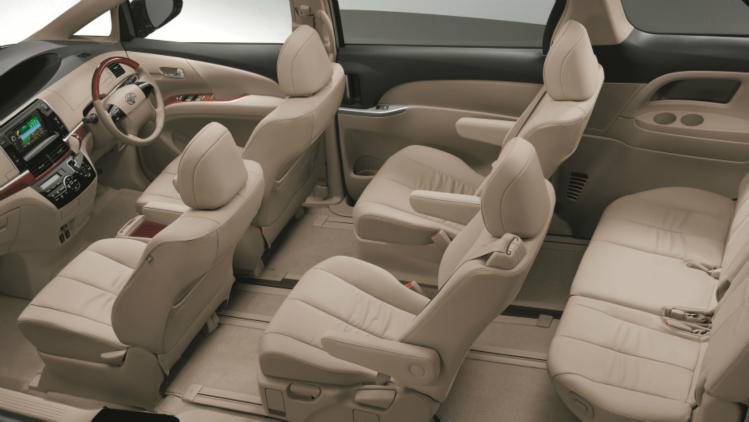 Toyota Tarago GLX interior seats view