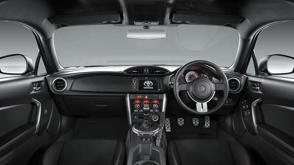 Toyota 86 GTS interior front dashboard view