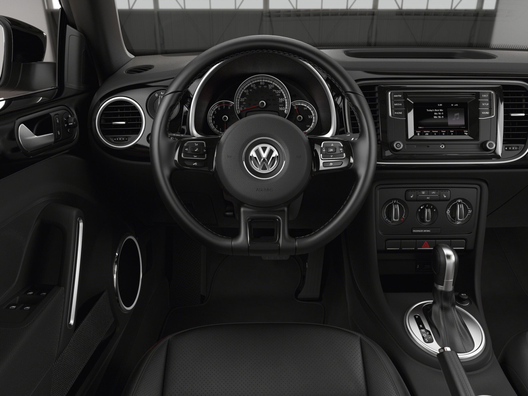 Volkswagen Beetle Convertinble 1.8T SE interior front dashboard view