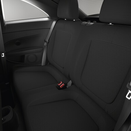 Volkswagen Beetle S interior rear seat view