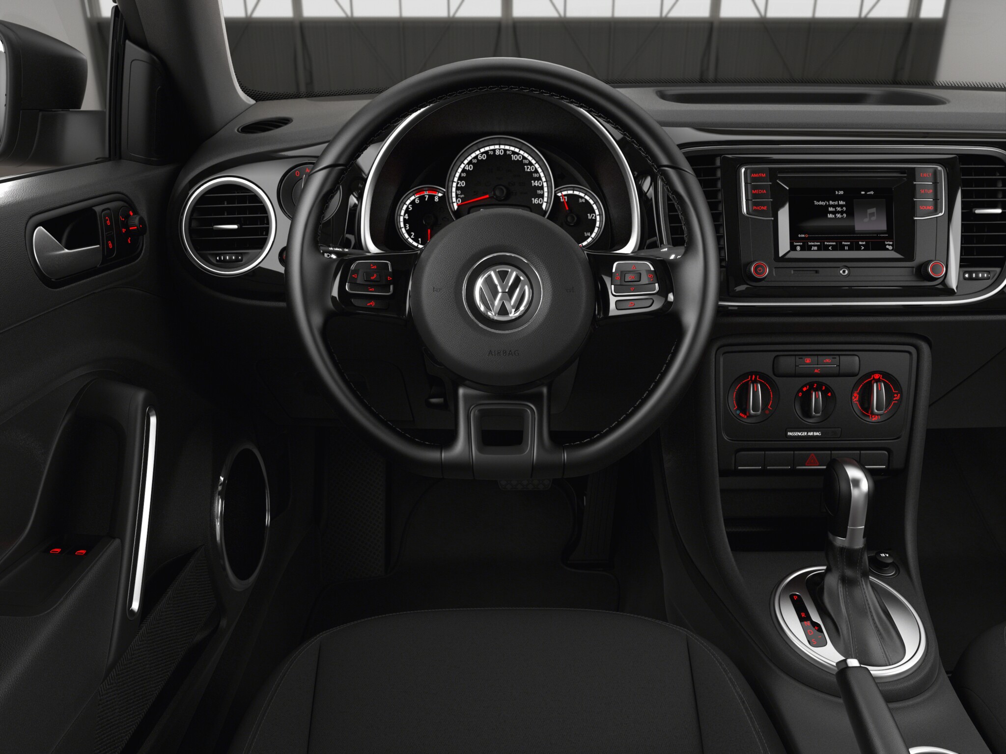 Volkswagen Beetle SE interior front dashboard view