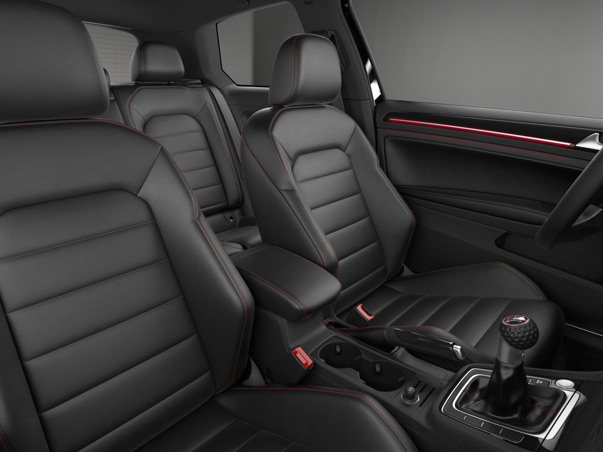 Volkswagen Golf GTI S 2 Door W/Performance interior front seat view