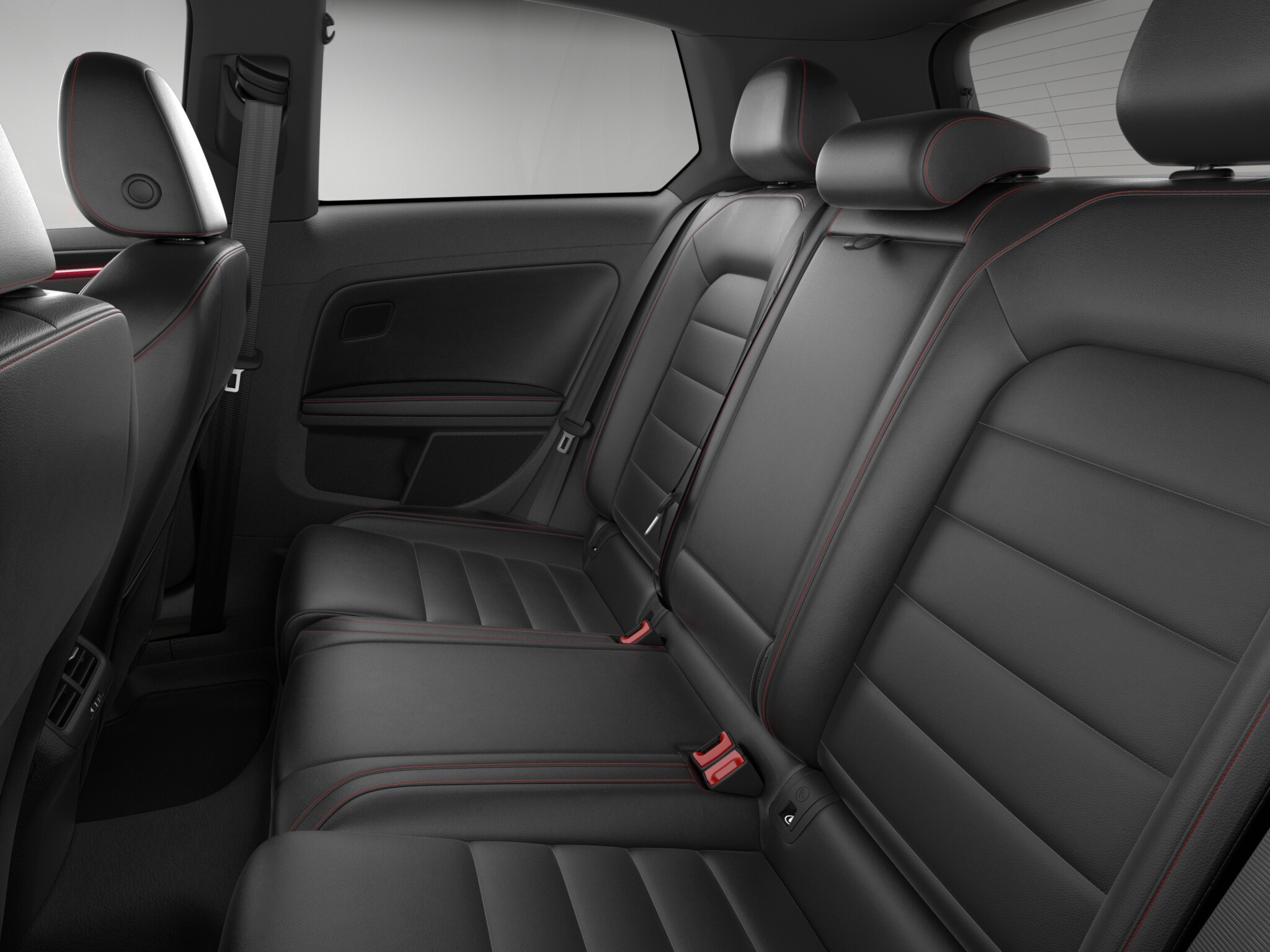 Volkswagen Golf GTI S 2 Door W/Performance interior rear seat view