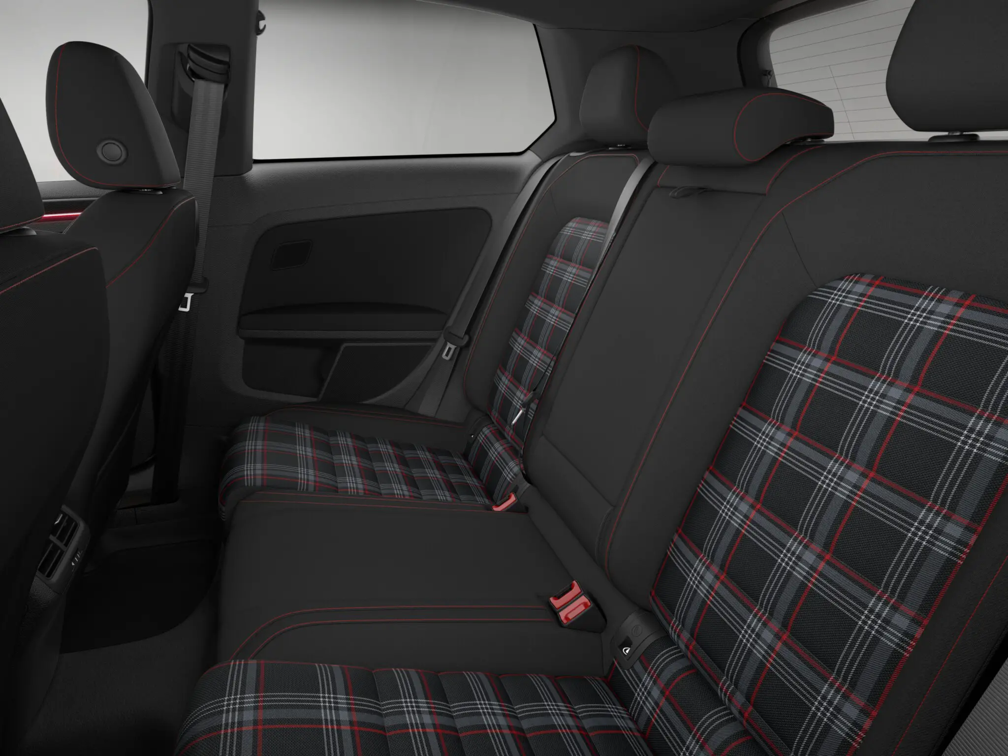Volkswagen Golf GTI S 2 Door interior rear seat view