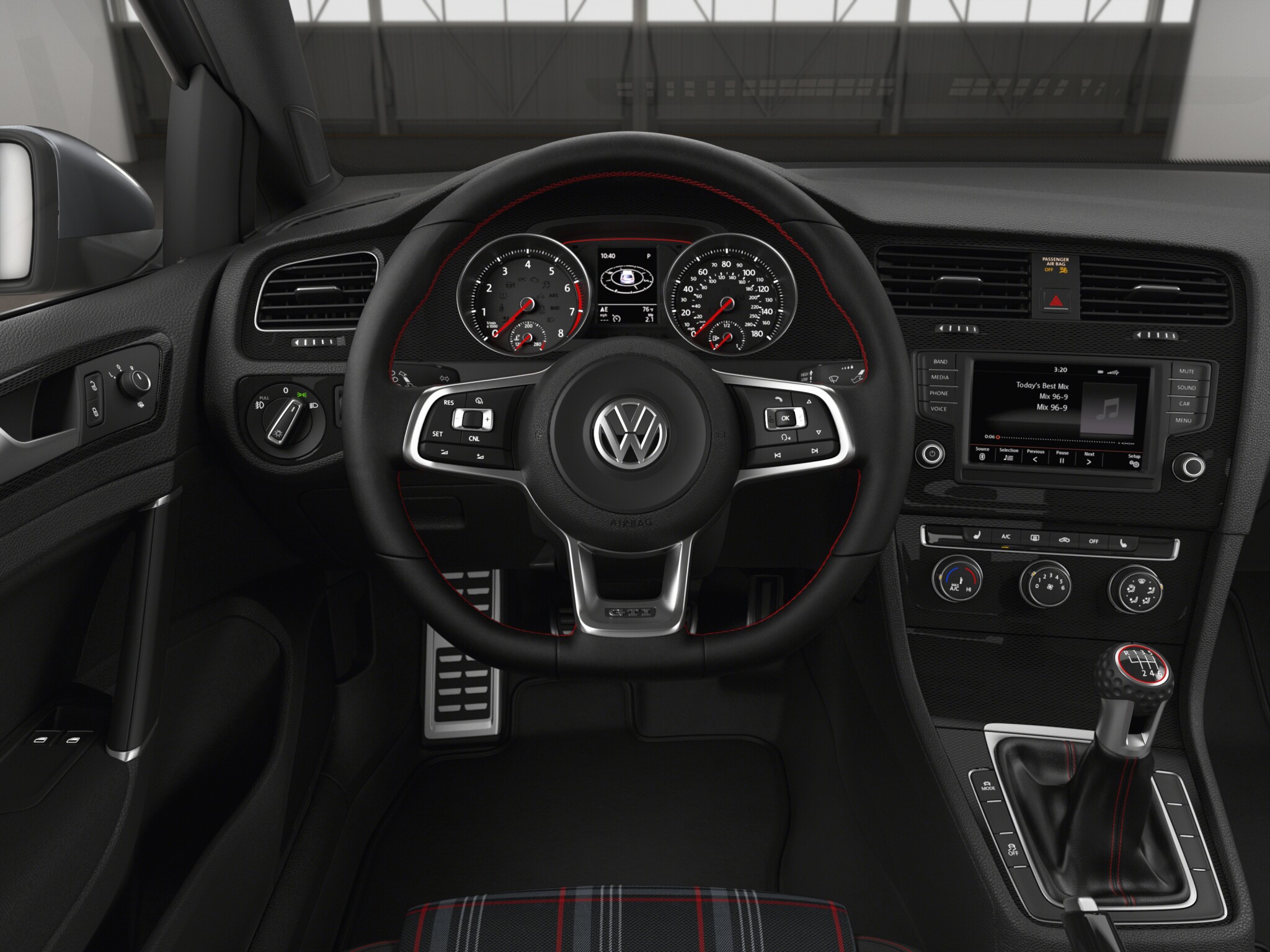 Volkswagen Golf GTI SE 2 Door W/Performance interior front steering view