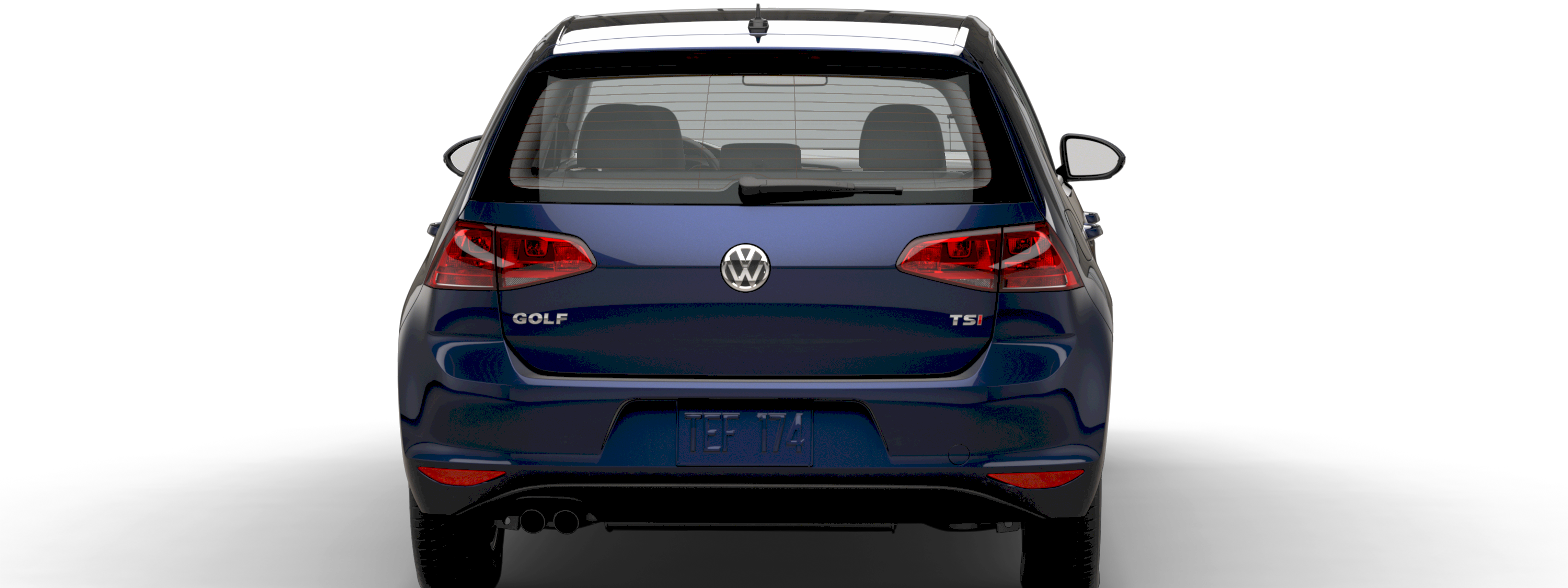 Volkswagen Golf S With Sunroof rear view