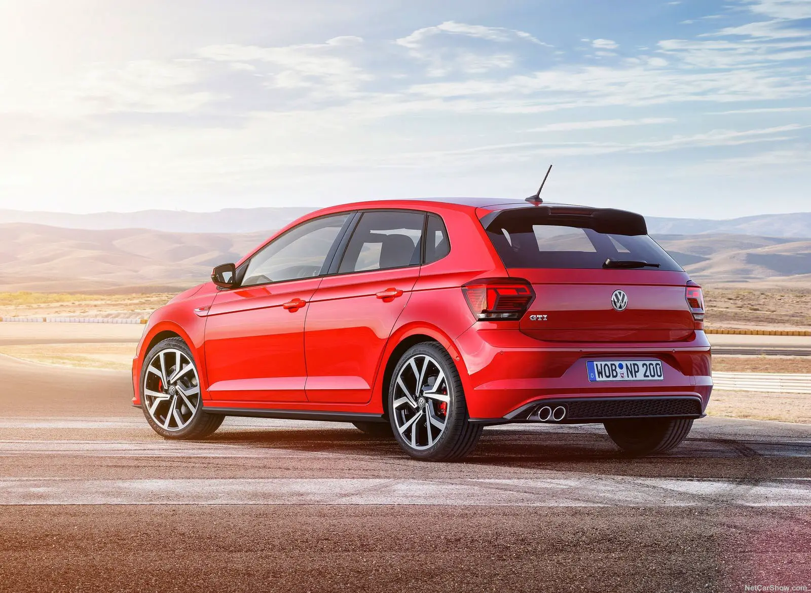 Volkswagen New Polo GTI real long angle view