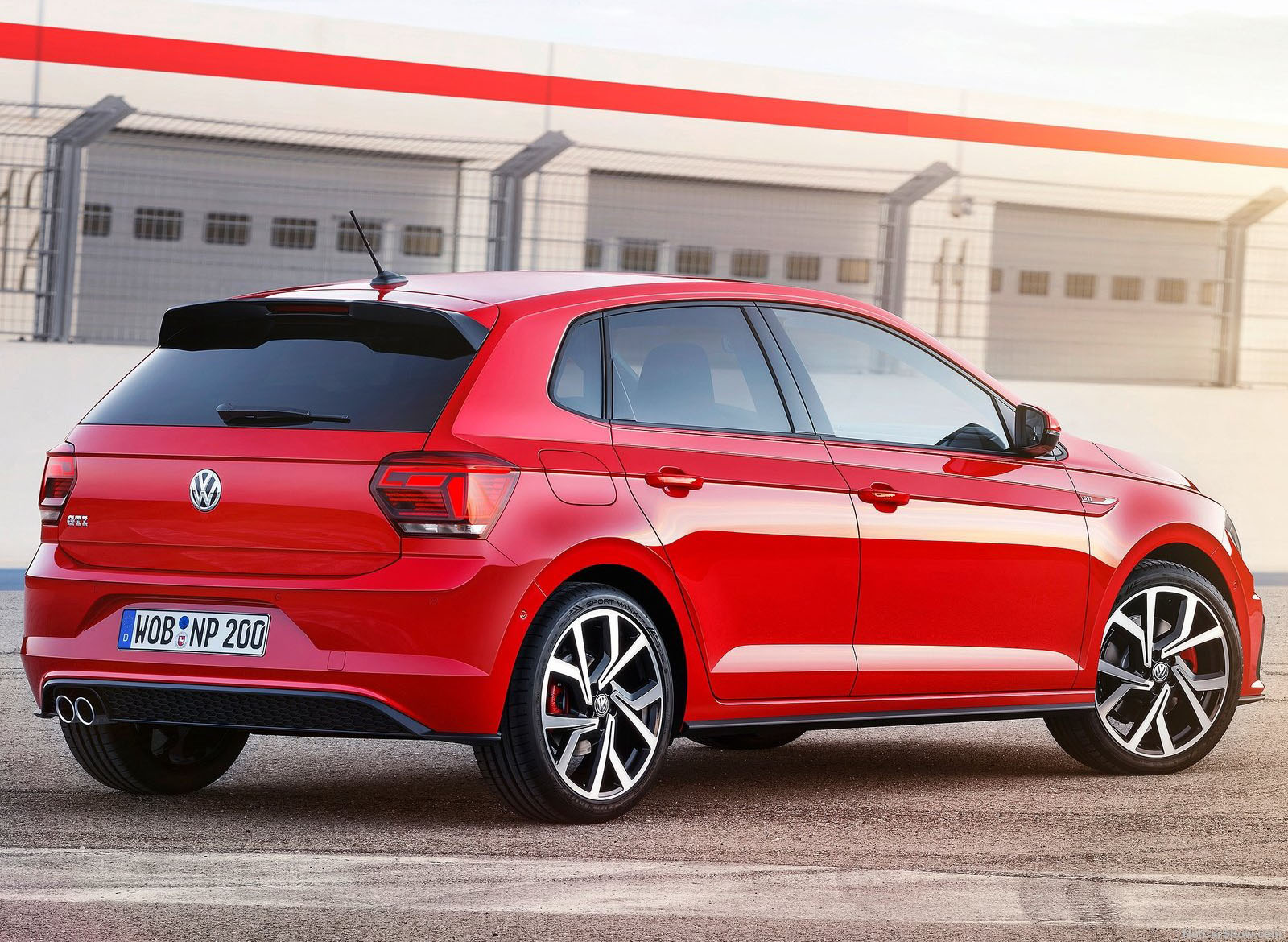 Volkswagen New Polo GTI rear angle view